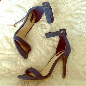 Denim High heel sandals Size 6